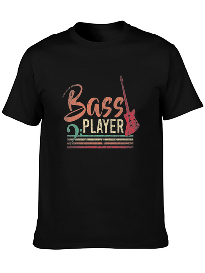 Bass Player Graphic Tee - Retro Style