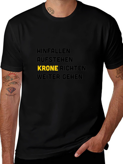Hinfallen Aufstehen Krone Richten T-Shirt