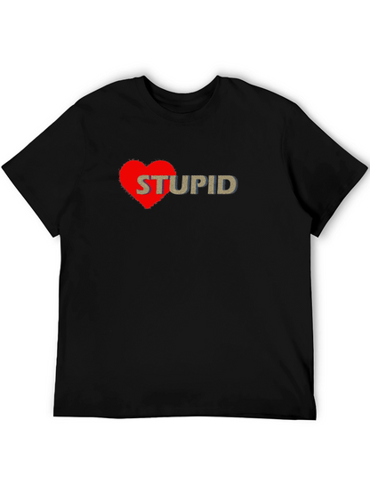 I Heart Stupid Graphic Tee - Casual Style