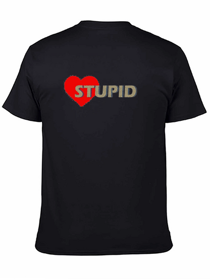 I Heart Stupid Graphic Tee - Casual Style
