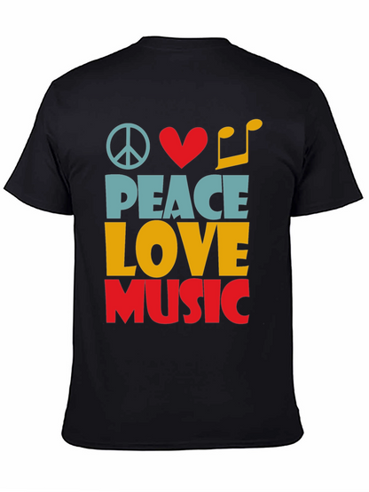 Peace Love Music Graphic Tee - Unisex
