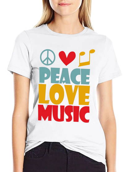 Peace Love Music Graphic Tee - Unisex