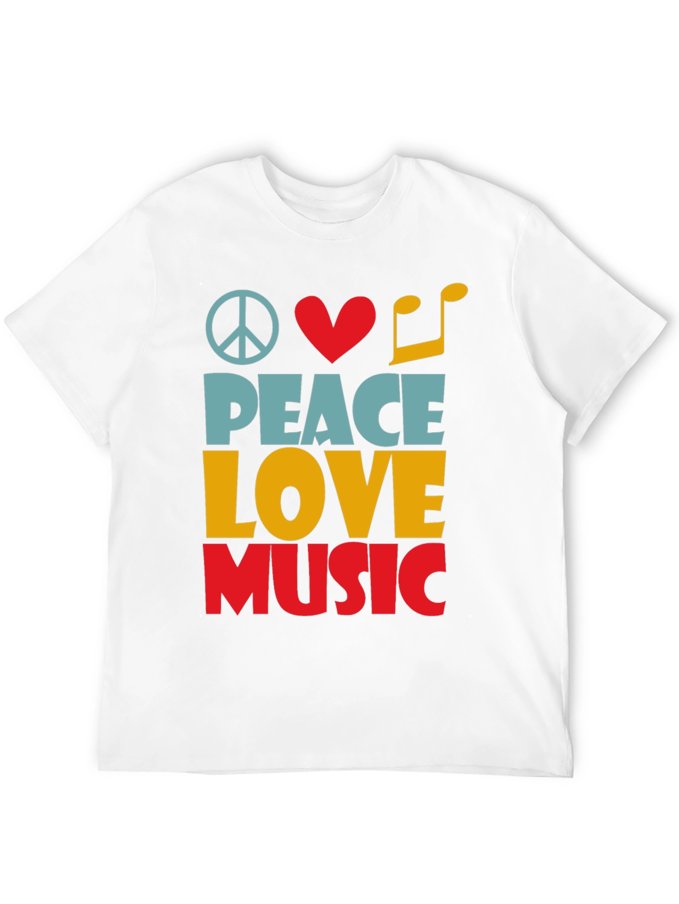 Peace Love Music Graphic Tee - Unisex