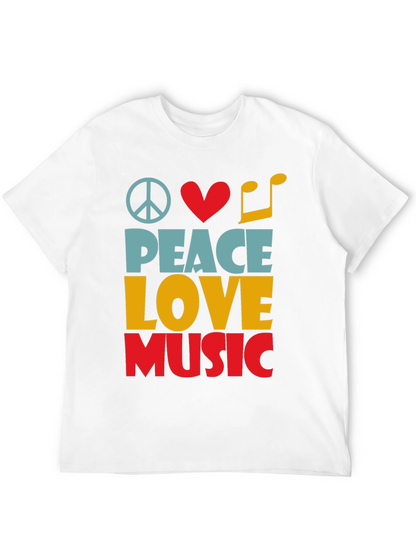 Peace Love Music Graphic Tee - Unisex