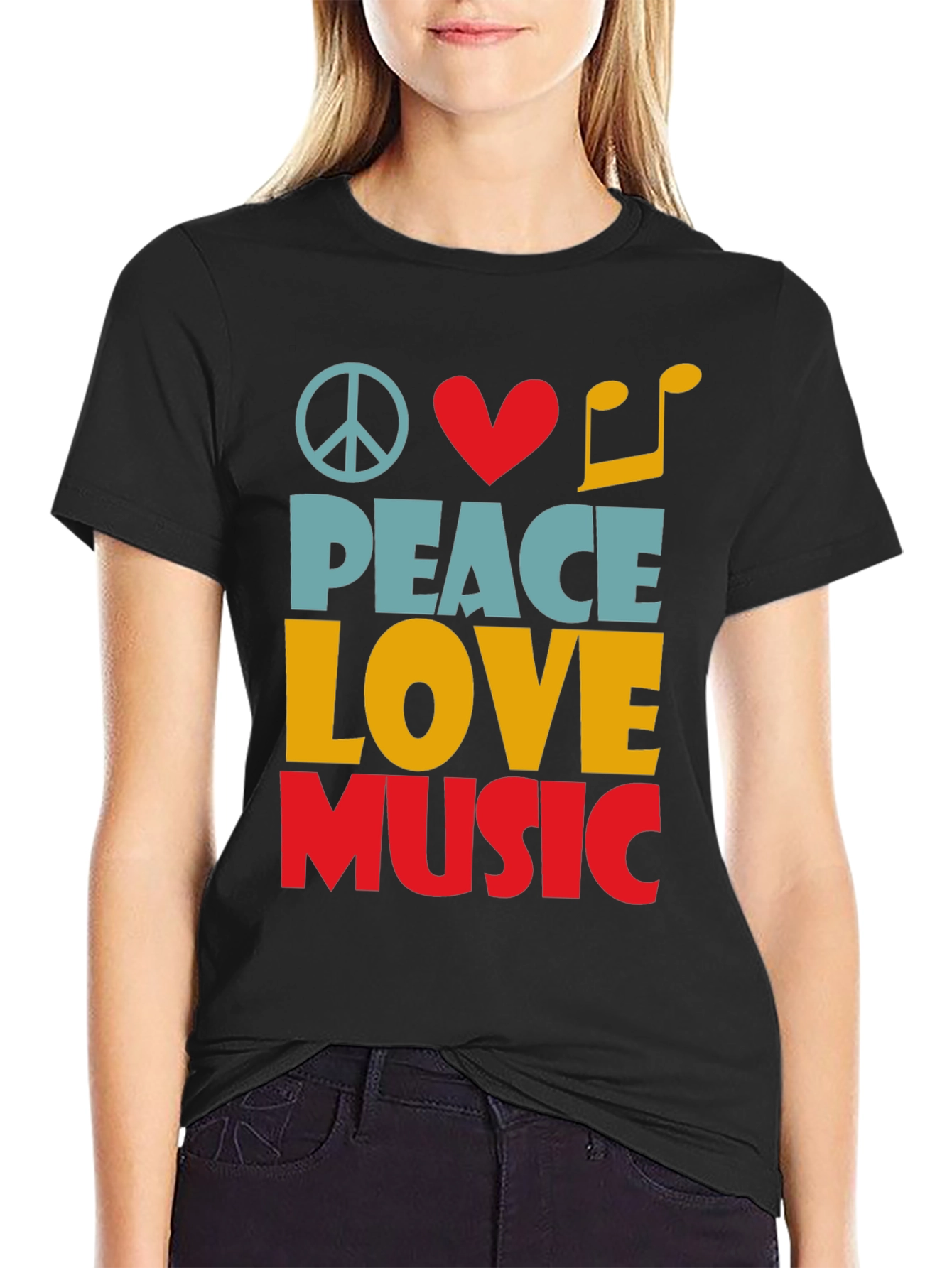 Peace Love Music Graphic Tee - Unisex