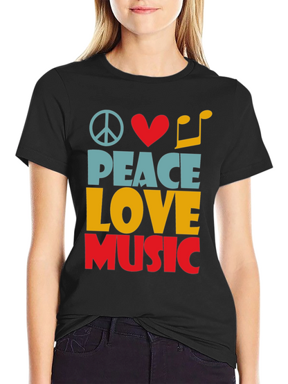 Peace Love Music Graphic Tee - Unisex