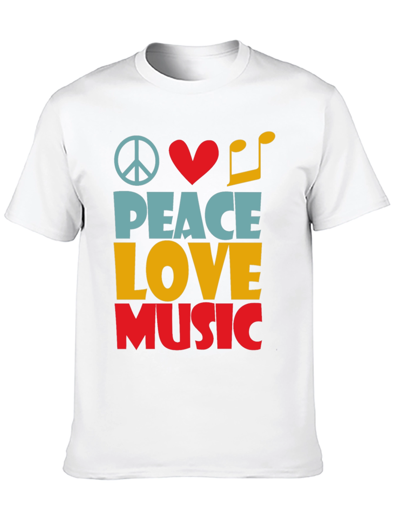 Peace Love Music Graphic Tee - Unisex