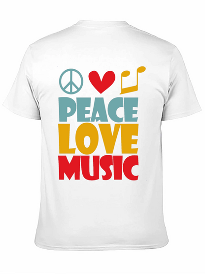 Peace Love Music Graphic Tee - Unisex
