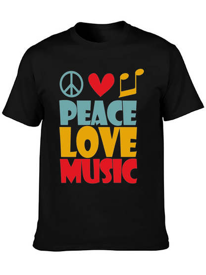 Peace Love Music Graphic Tee - Unisex