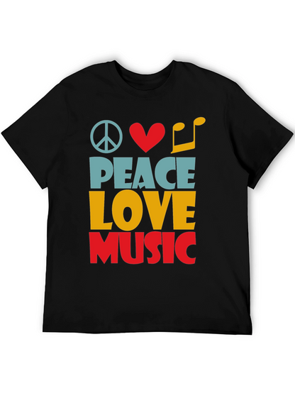 Peace Love Music Graphic Tee - Unisex