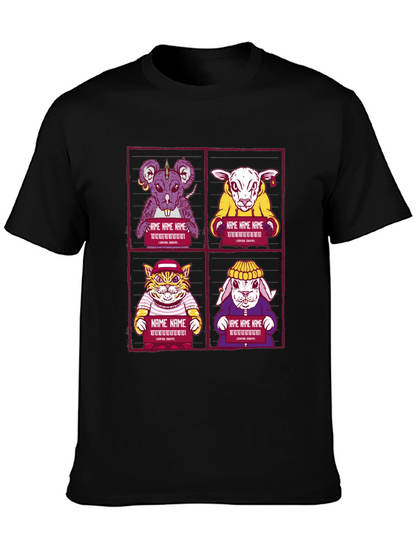 Animal Mugshot T-Shirt - Cool Graphic Tee