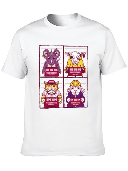Animal Mugshot T-Shirt - Cool Graphic Tee