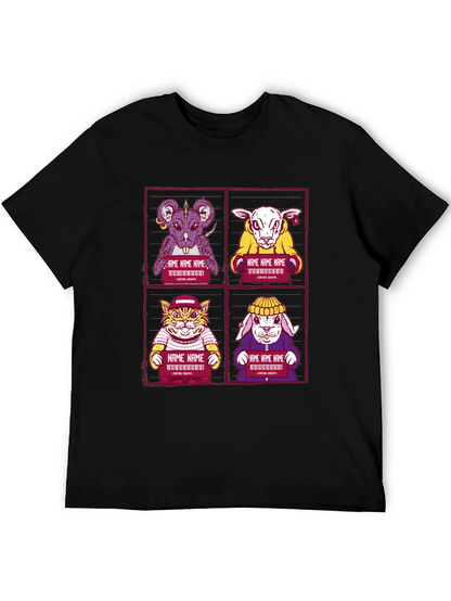 Animal Mugshot T-Shirt - Cool Graphic Tee