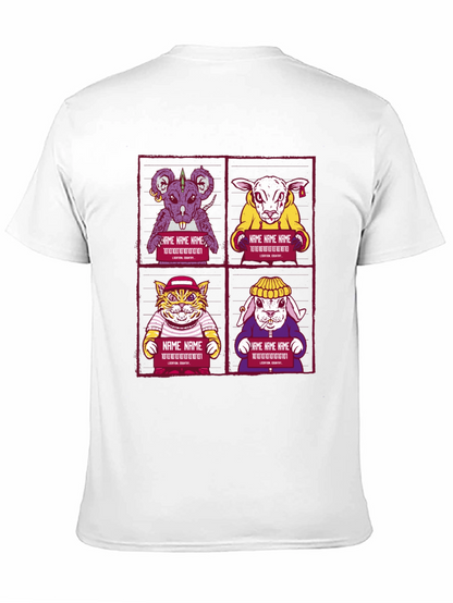Animal Mugshot T-Shirt - Cool Graphic Tee