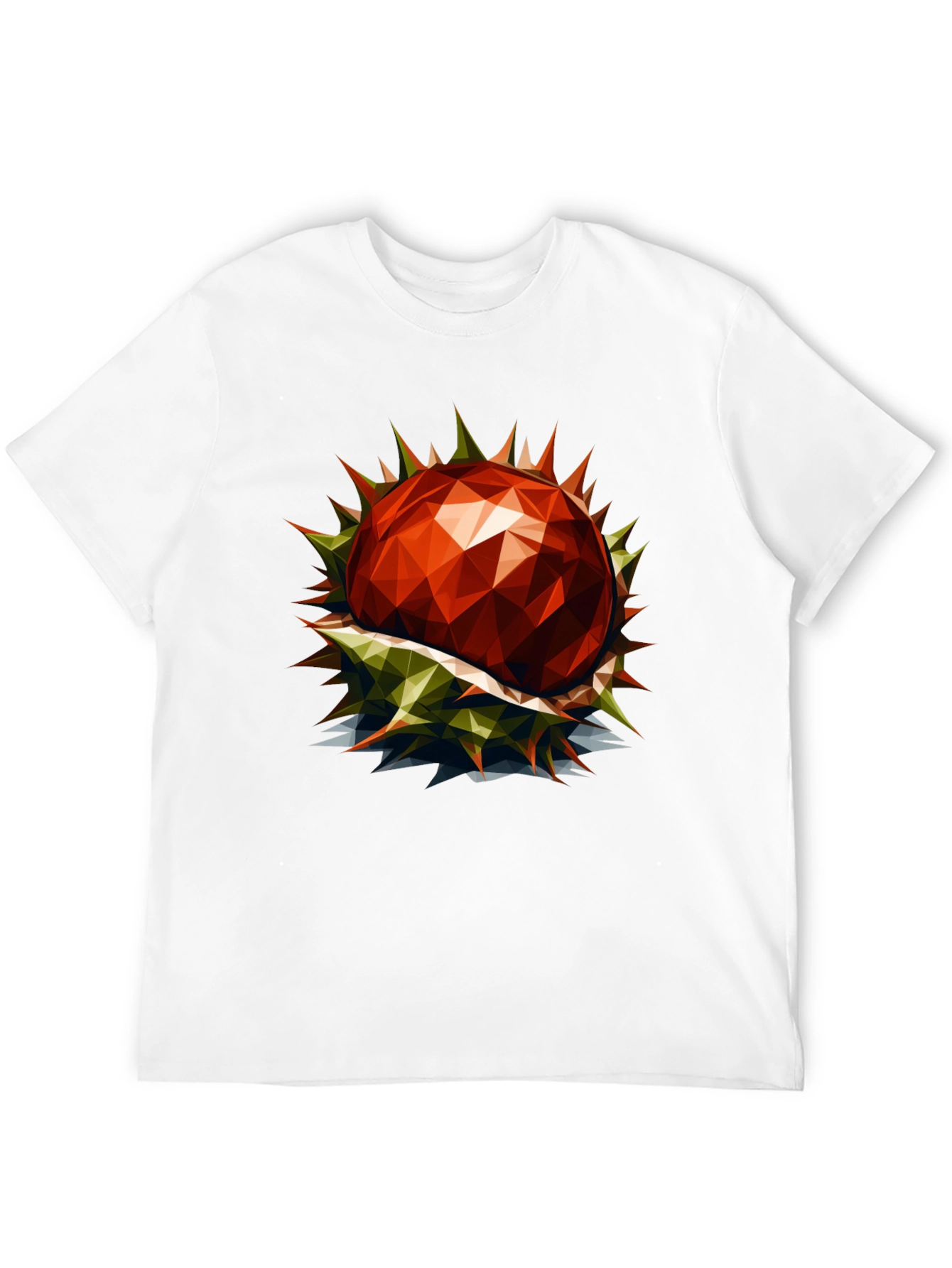 Geometric Chestnut Graphic T-Shirt