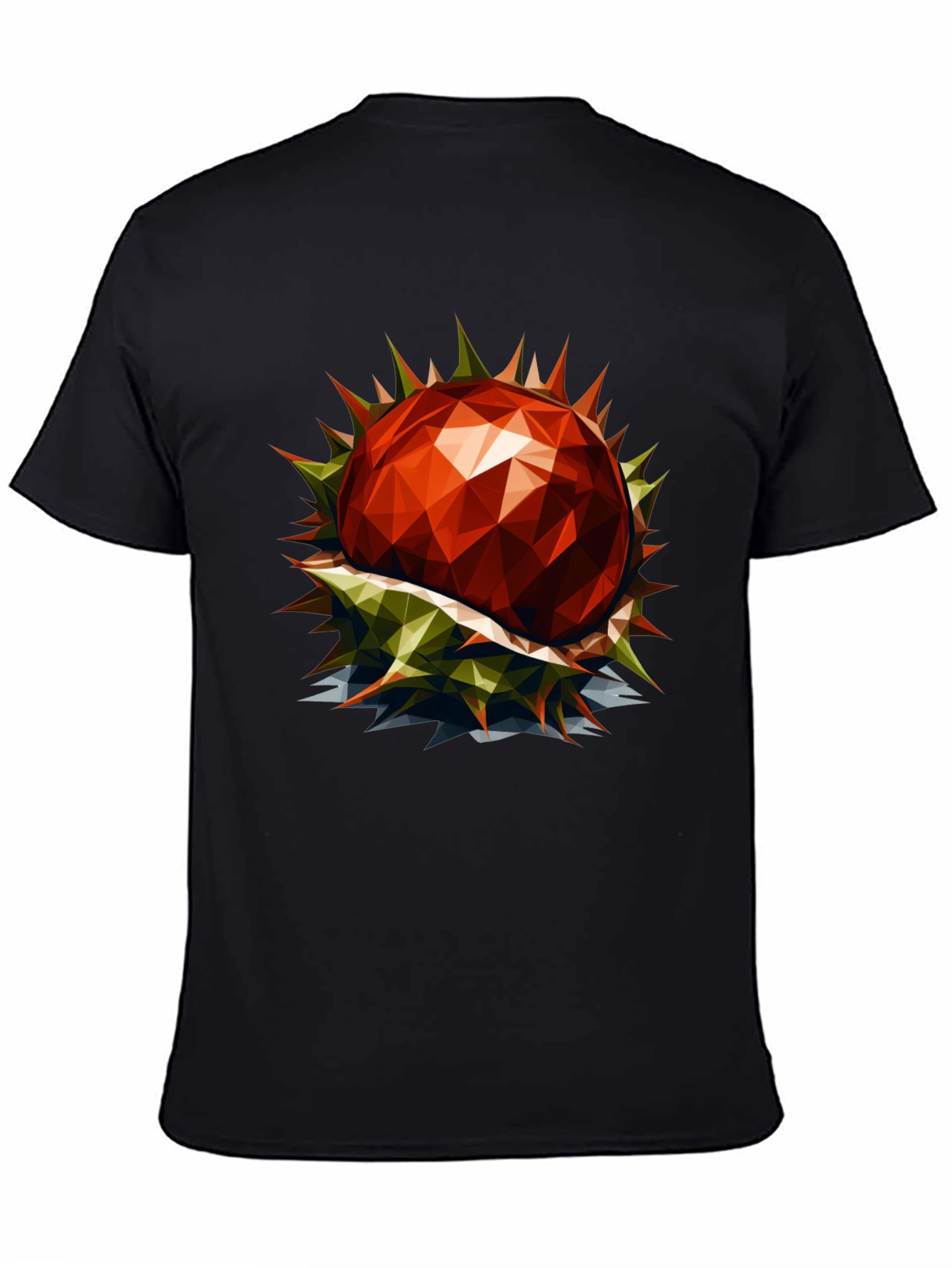 Geometric Chestnut Graphic T-Shirt