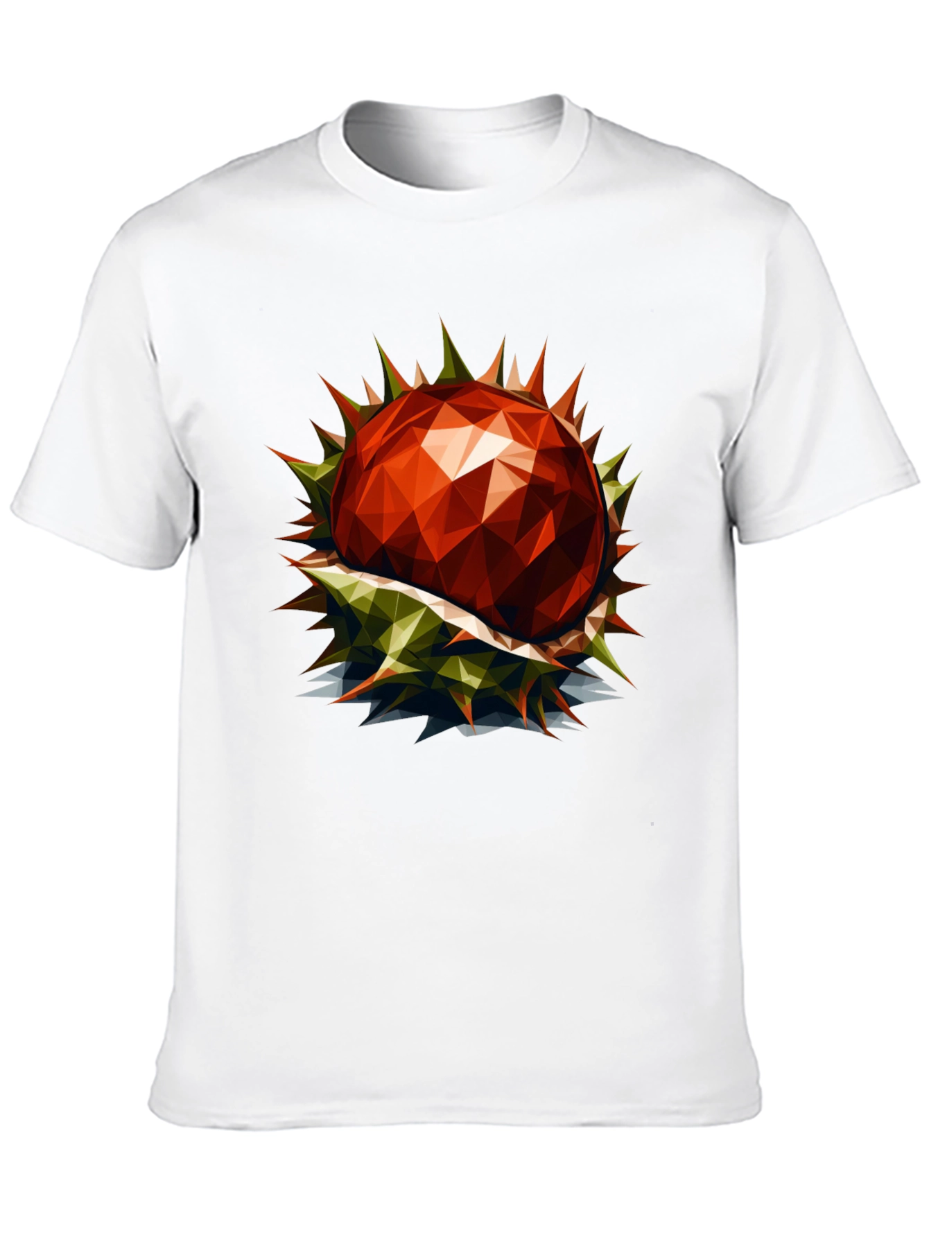 Geometric Chestnut Graphic T-Shirt