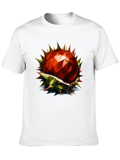 Geometric Chestnut Graphic T-Shirt
