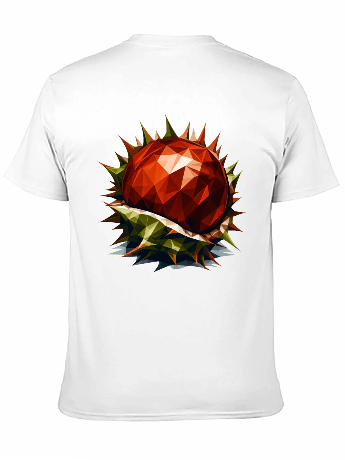 Geometric Chestnut Graphic T-Shirt