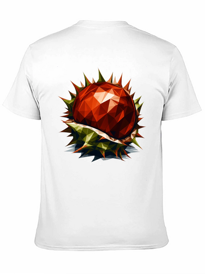 Geometric Chestnut Graphic T-Shirt