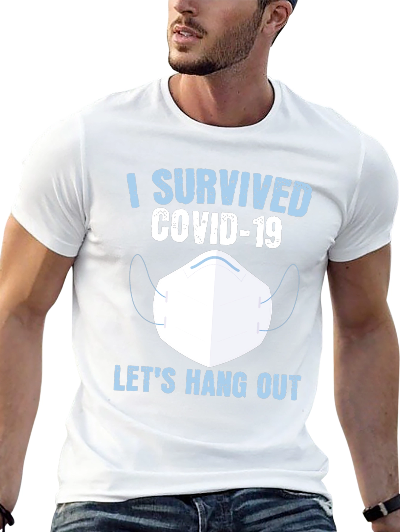 I Survived COVID-19 Lets Hang Out T-Shirt