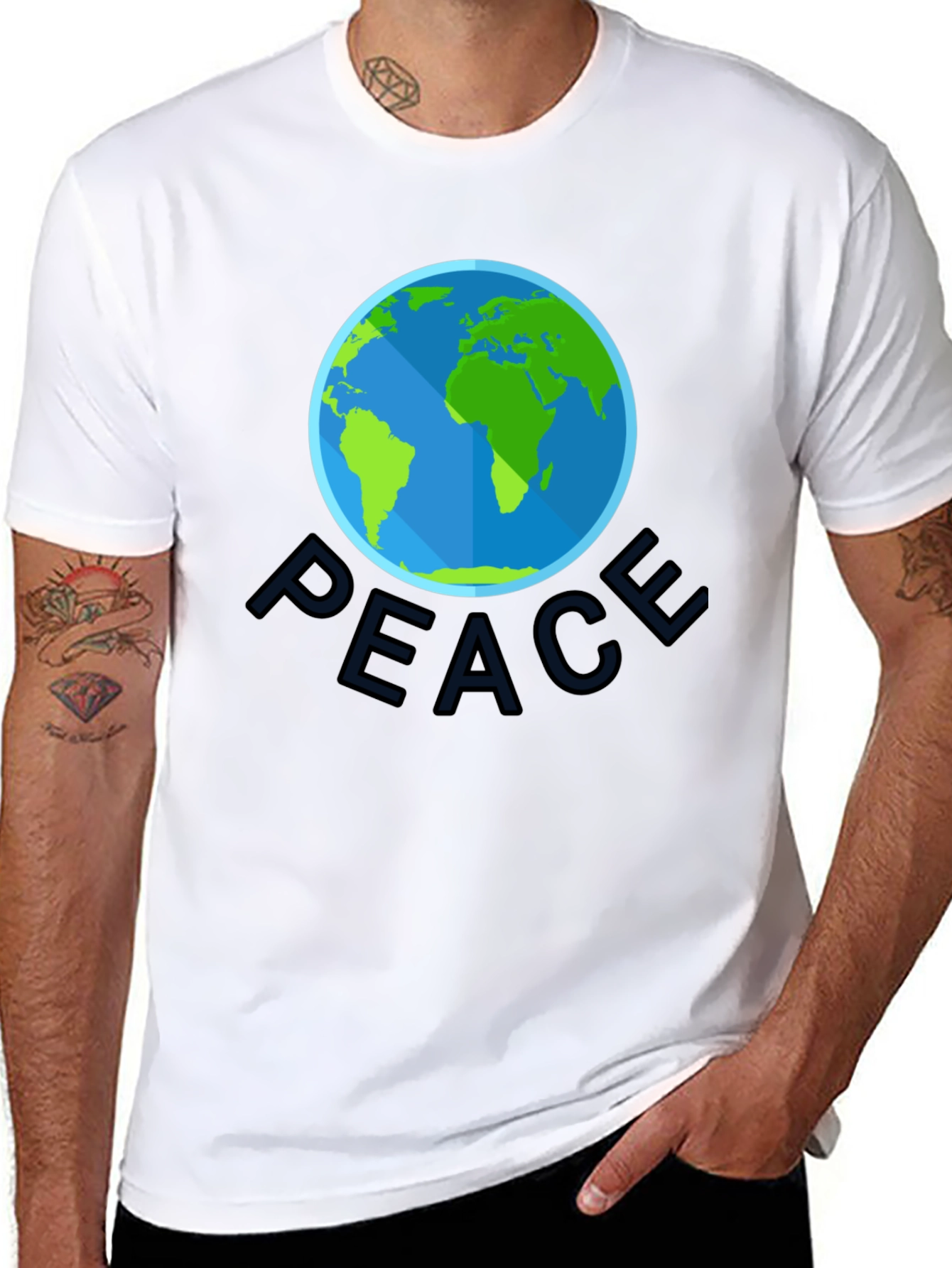 Peace Earth Graphic T-Shirt