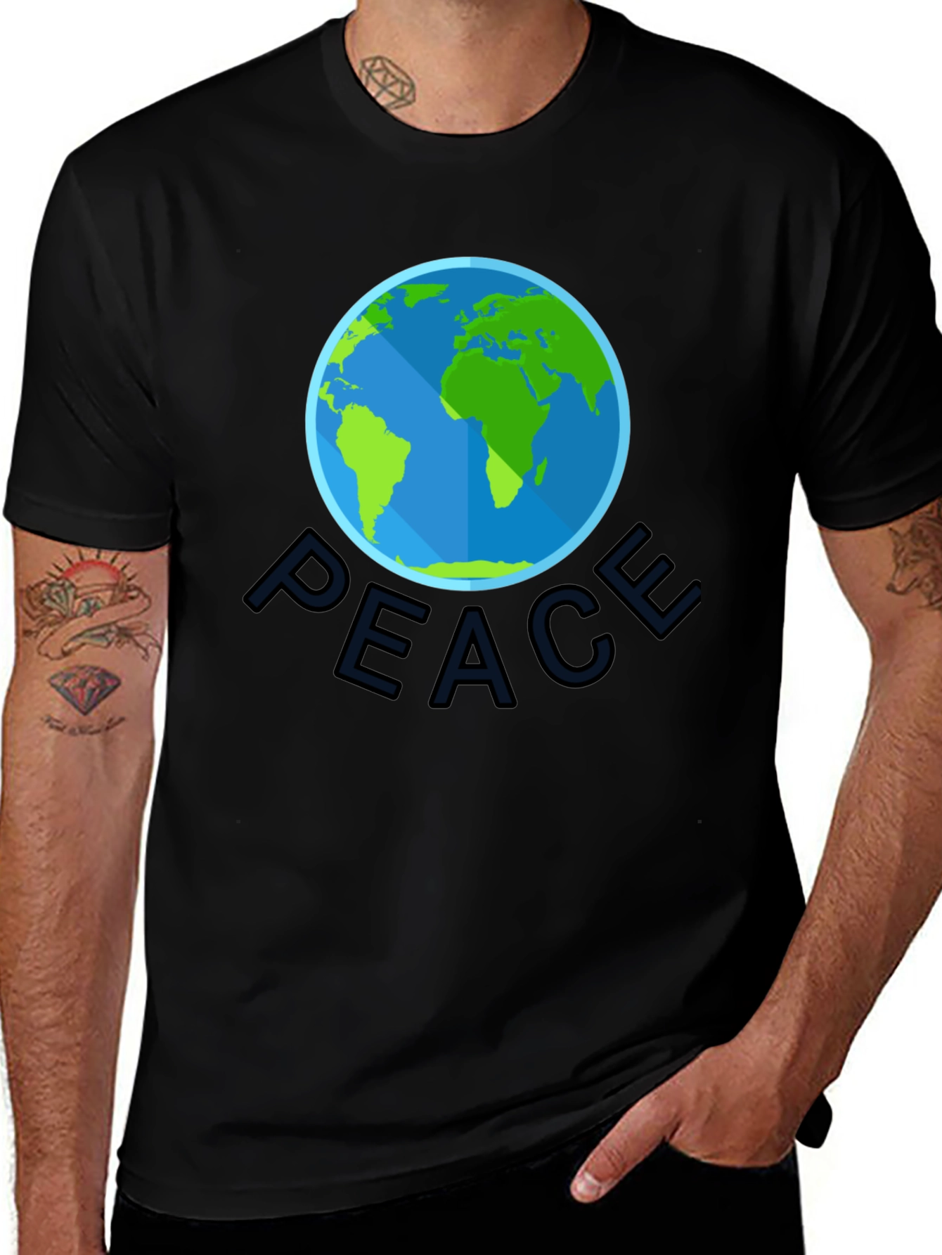 Peace Earth Graphic T-Shirt