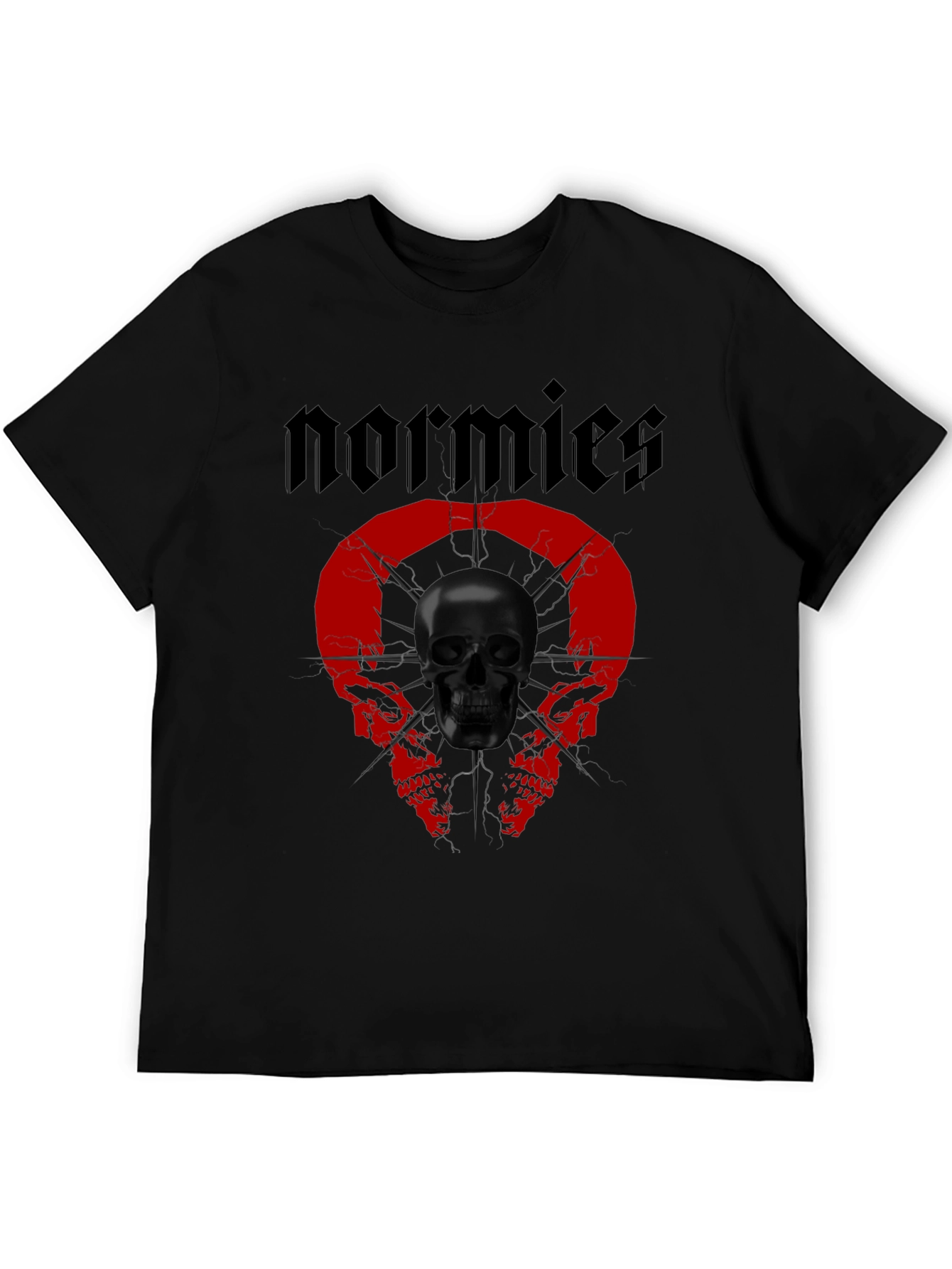 Normies Skull Graphic Black T-Shirt