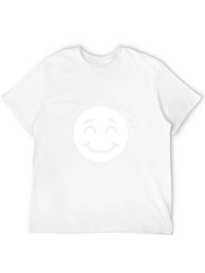 Care Way Less Graphic T-Shirt - Black Crew Neck