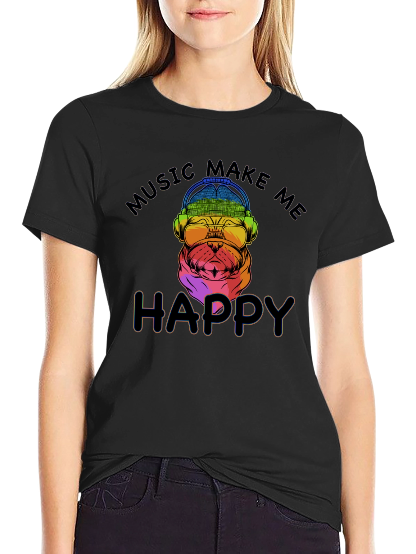 Music Makes Me Happy T-Shirt