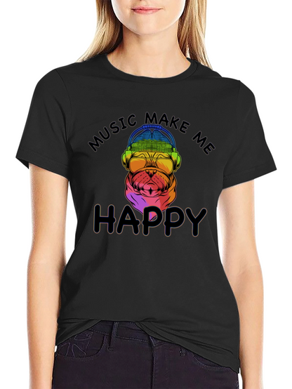 Music Makes Me Happy T-Shirt