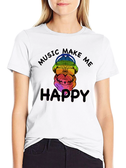 Music Makes Me Happy T-Shirt