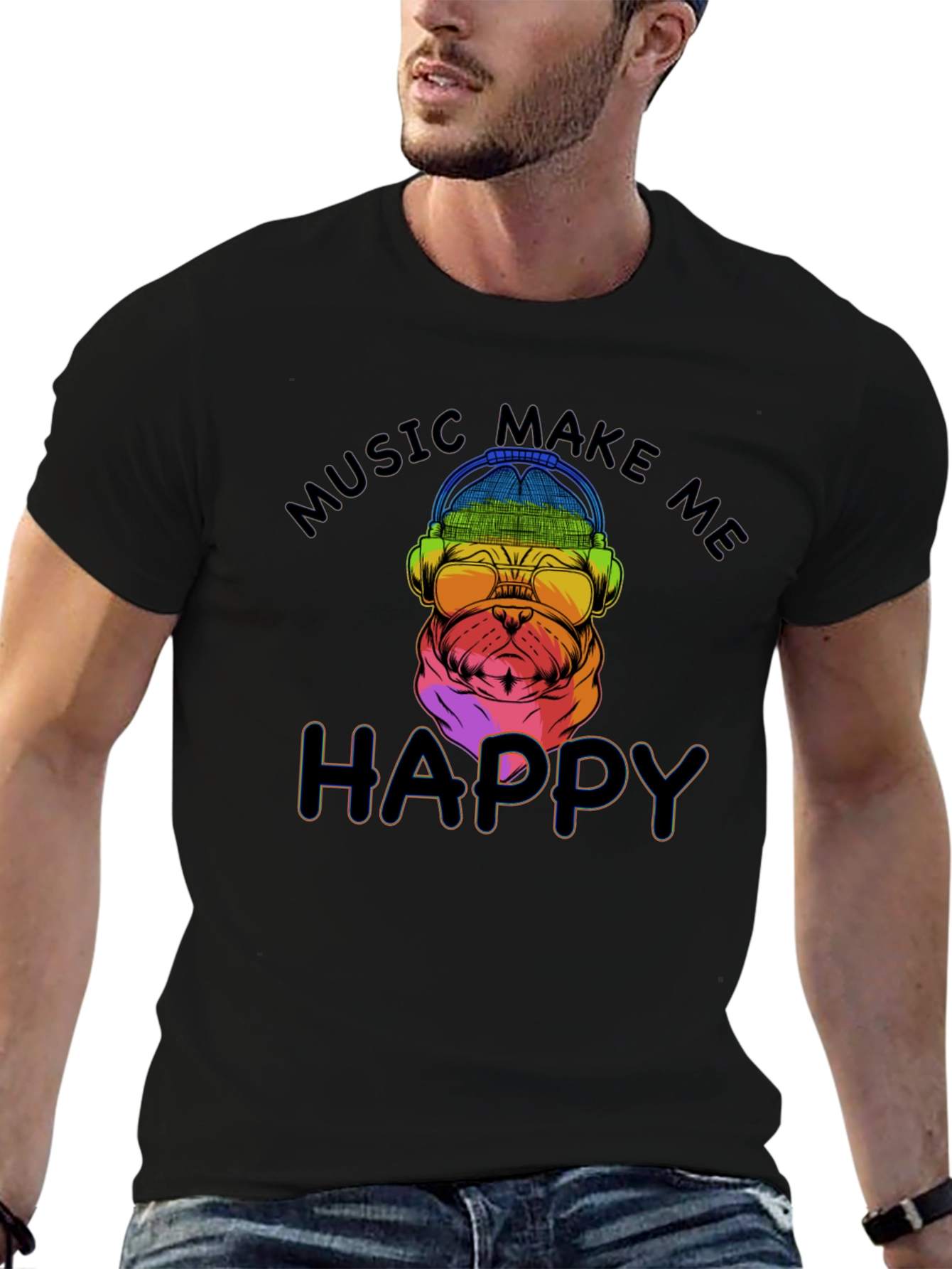 Music Makes Me Happy T-Shirt