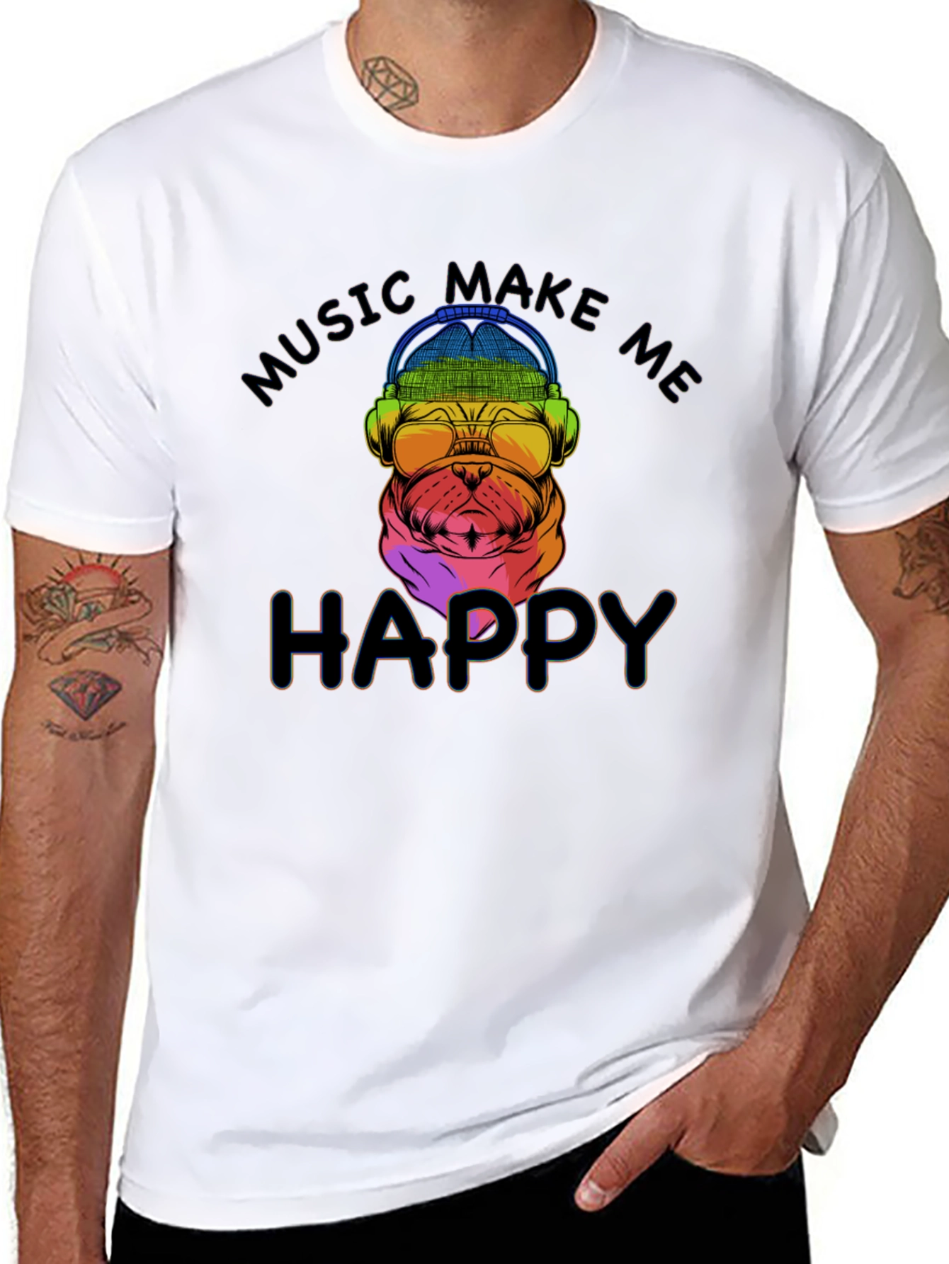 Music Makes Me Happy T-Shirt