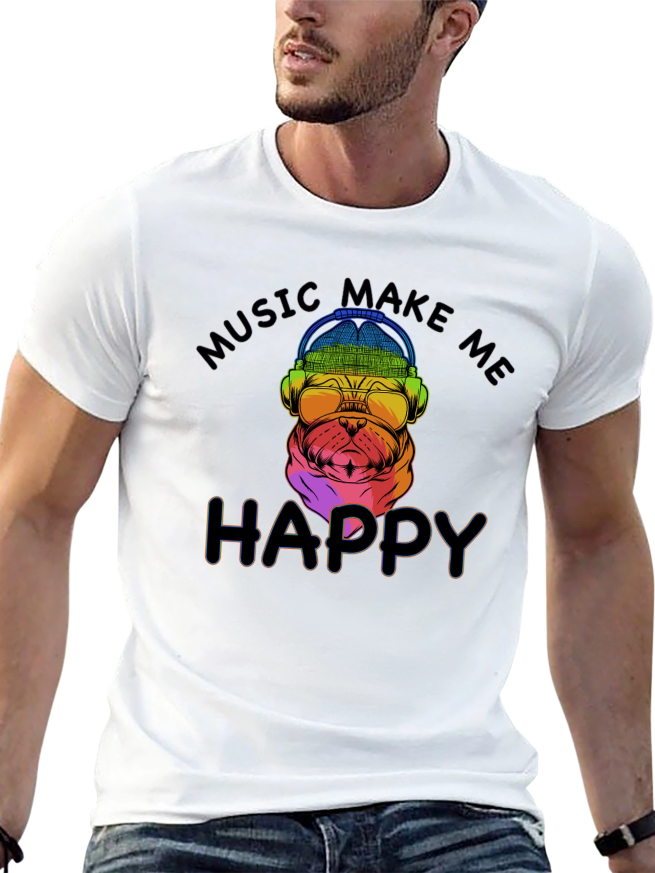 Music Makes Me Happy T-Shirt