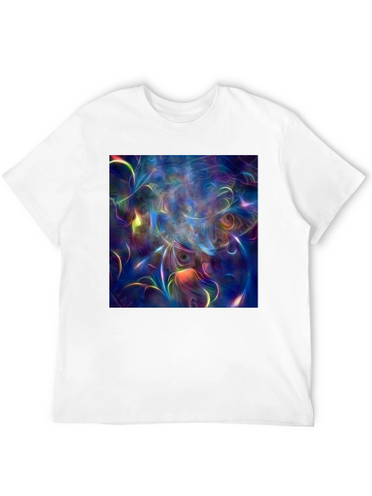 Surreal Art Print Black Cotton T-Shirt