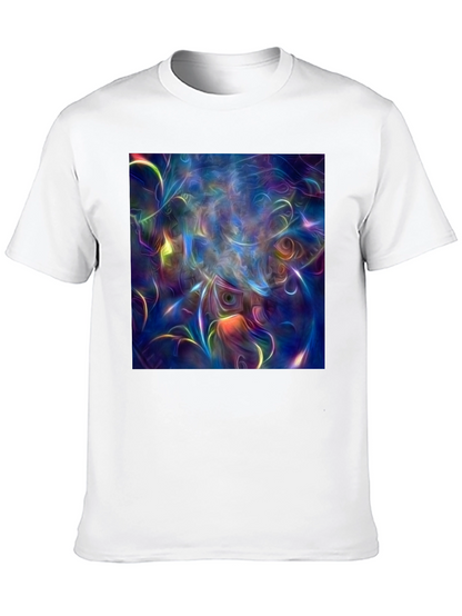 Surreal Art Print Black Cotton T-Shirt