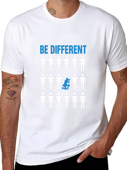 Be Different Graphic T-Shirt - Black Cotton Tee