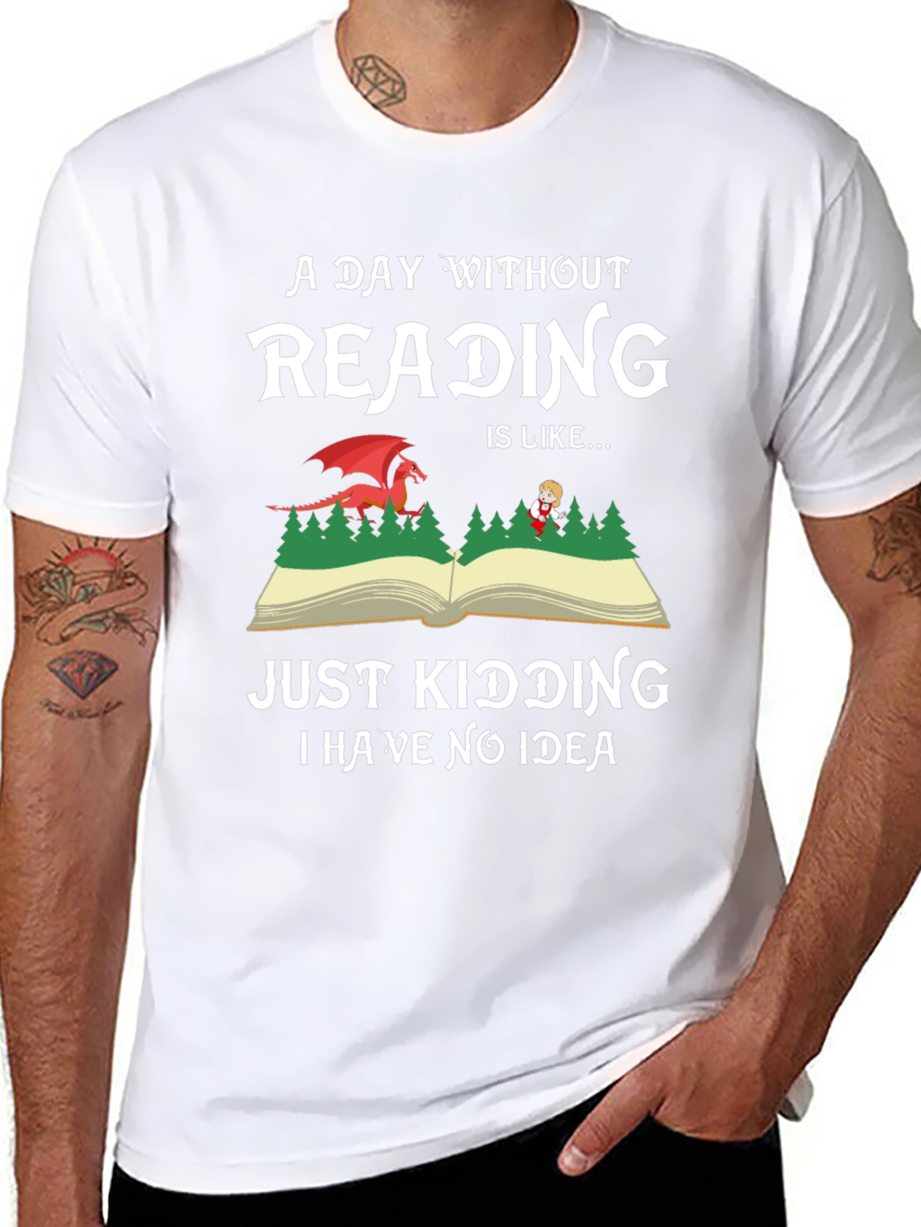 A Day Without Reading Graphic Tee