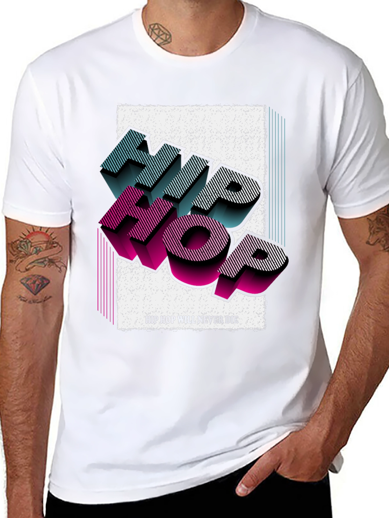 Hip Hop Never Die Graphic T-Shirt