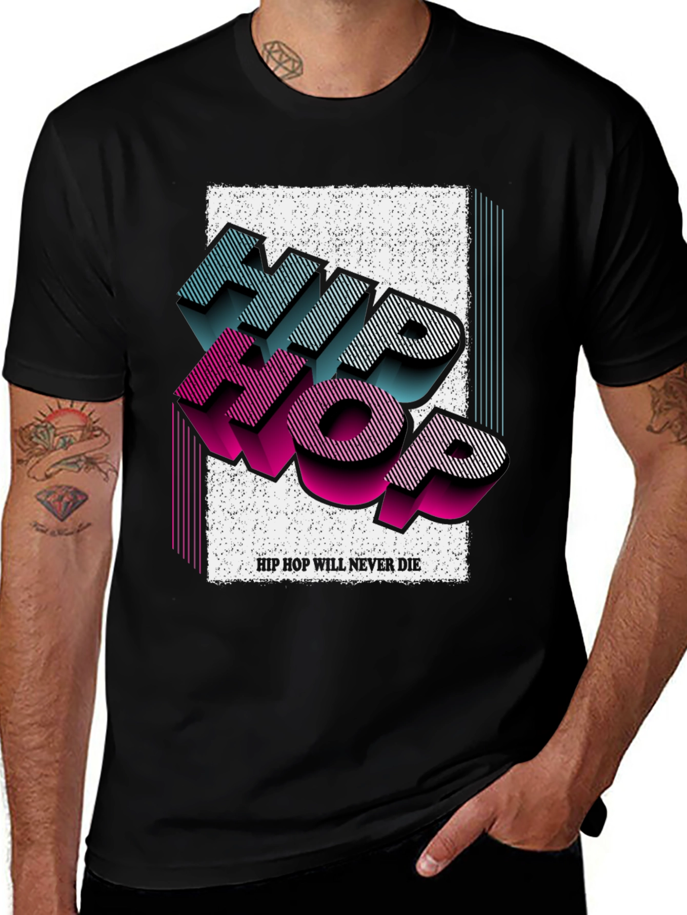 Hip Hop Never Die Graphic T-Shirt