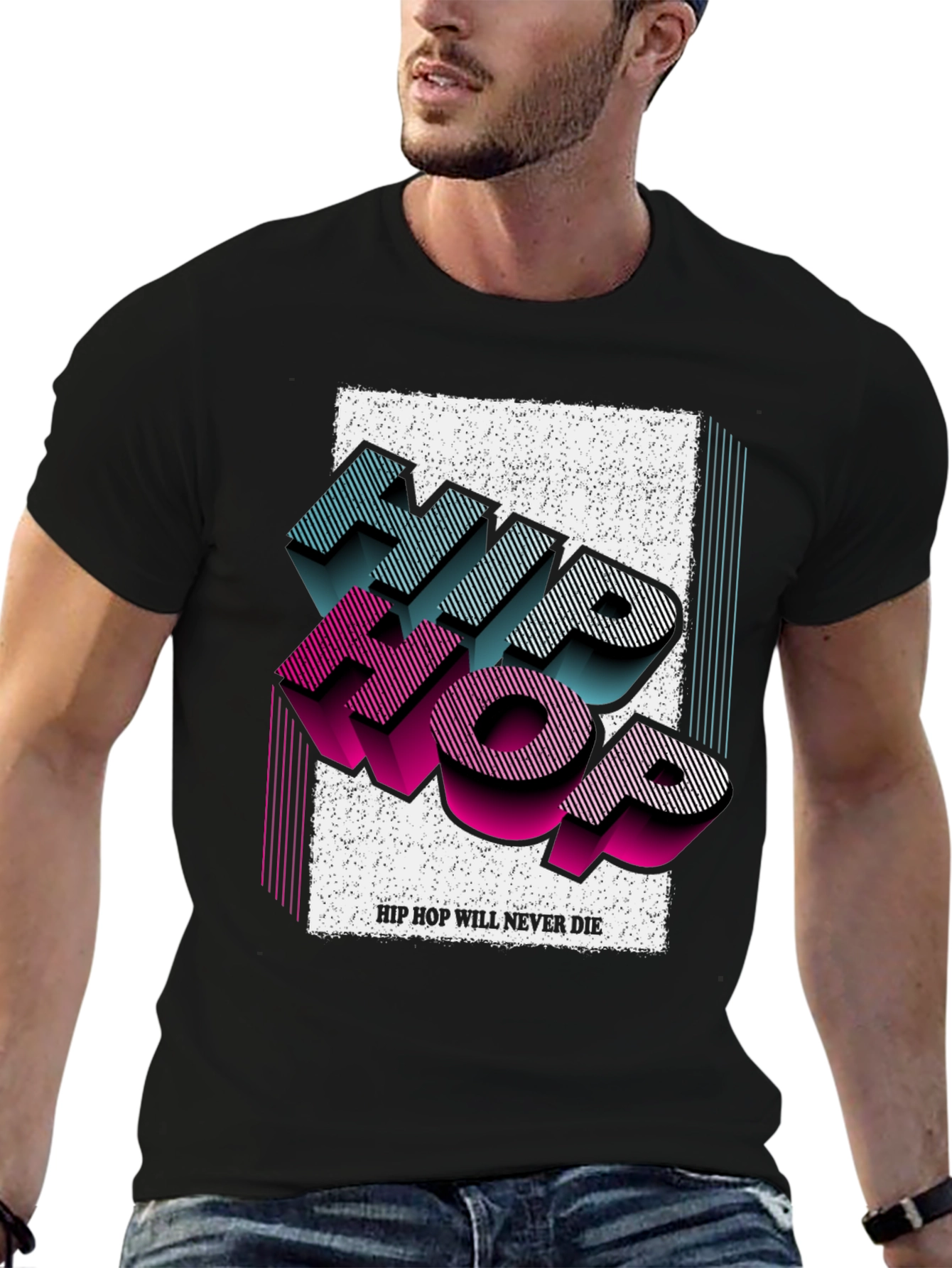 Hip Hop Never Die Graphic T-Shirt