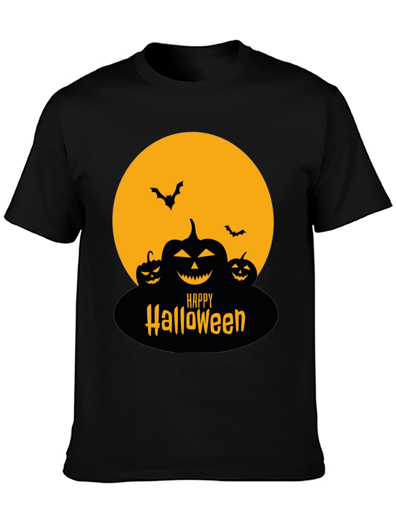 Happy Halloween T-Shirt - Spooky Pumpkin Design
