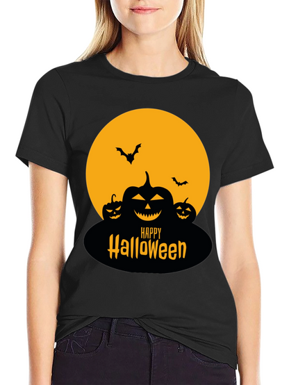 Happy Halloween T-Shirt - Spooky Pumpkin Design