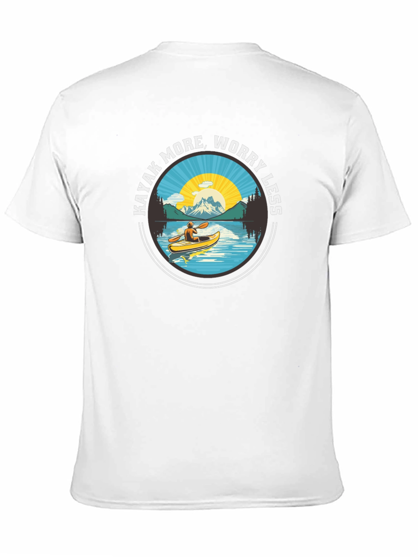Kayak More Worry Less - Graphic T-Shirt