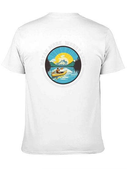 Kayak More Worry Less - Graphic T-Shirt