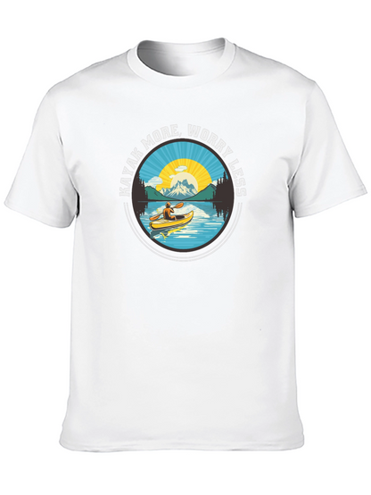 Kayak More Worry Less - Graphic T-Shirt