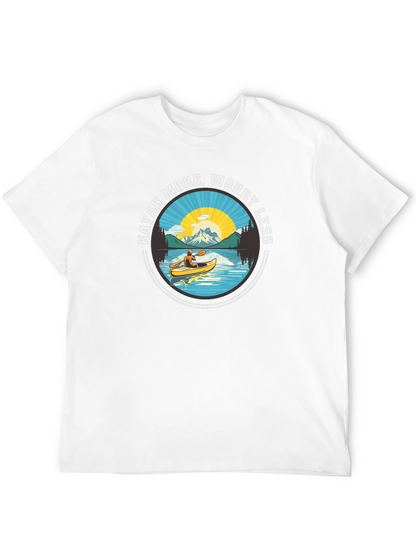 Kayak More Worry Less - Graphic T-Shirt
