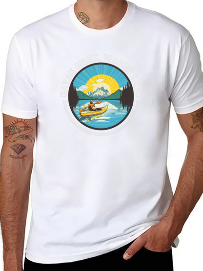 Kayak More Worry Less - Graphic T-Shirt