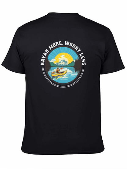 Kayak More Worry Less - Graphic T-Shirt